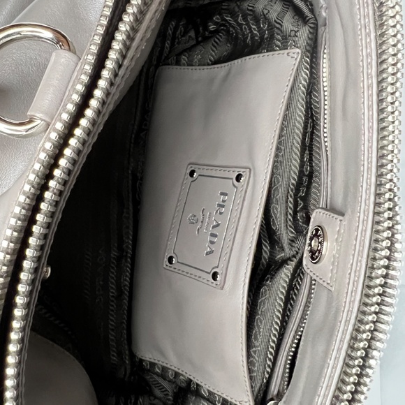 Prada Grey Leather Satchel - Picture 13 of 16